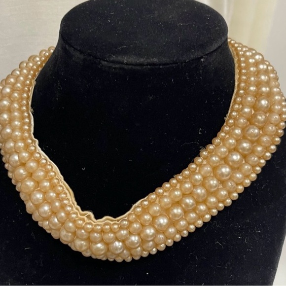 Source Unknown Jewelry - Source Unknown Cream Pearl Choker Necklace